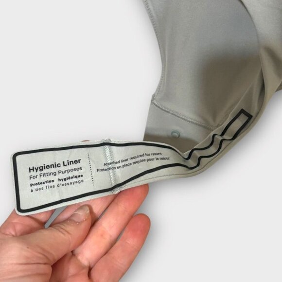 NWT Lululemon Wundermost Bodysuit XS 4 Nulu Square-Neck Sleeveless Jade Grey NEW - Picture 6 of 8